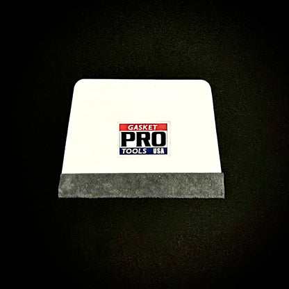4" White (Felt Edge) Teflon Hard Card