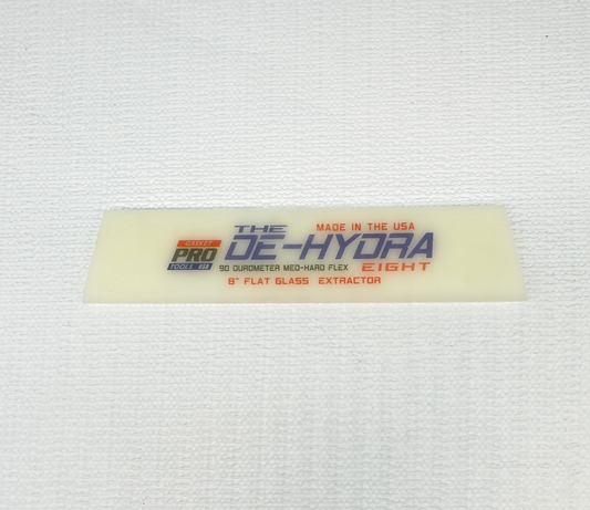 8” De-Hydra Squeegee Blade - 90 Durometer Flex/Firm for Window Tinting