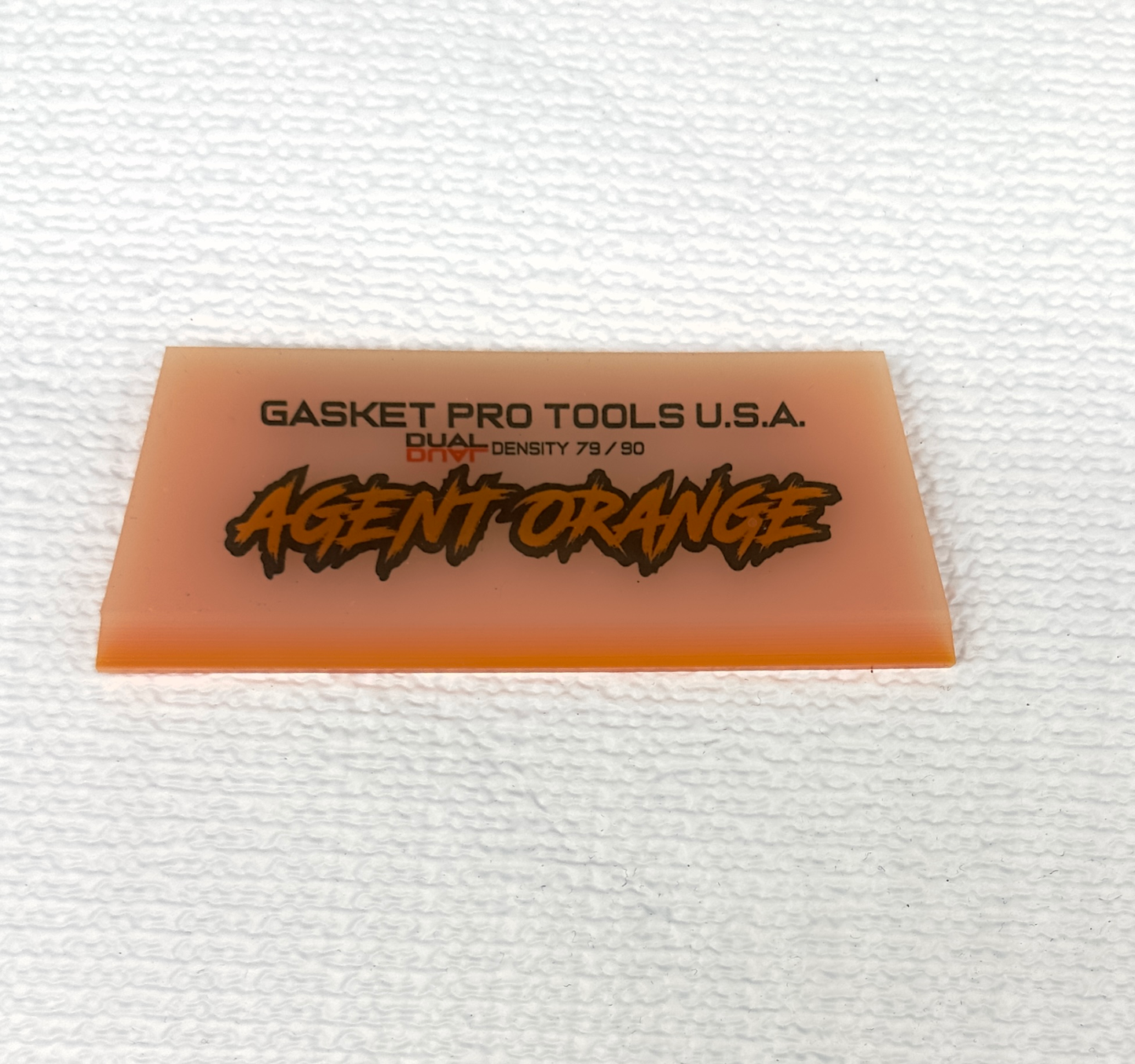 5”  Agent Orange Dual Density  HYBRID 79/90 Durometer HyperFlex Squeegee Blade