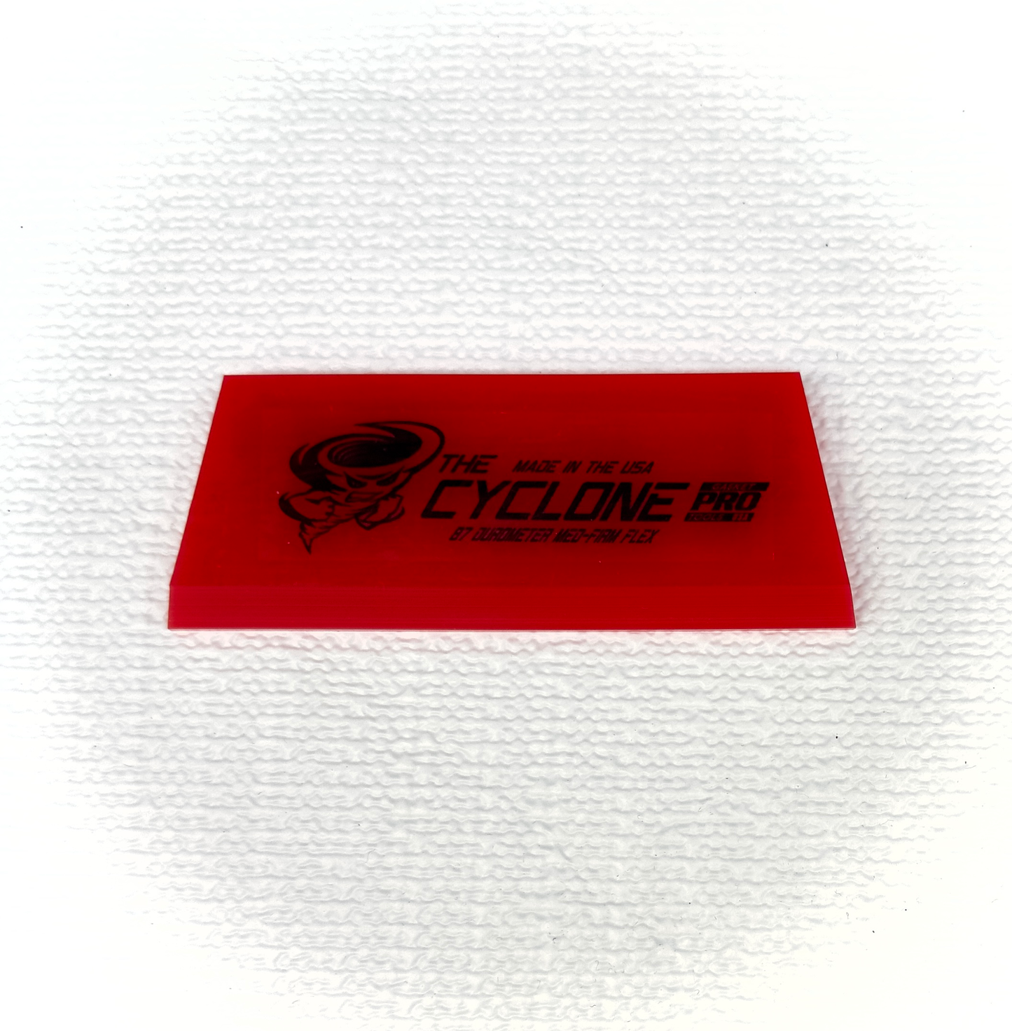 5” Cyclone Squeegee Blade - 87 Durometer Medium/Firm for Backglass & Windshield Tinting