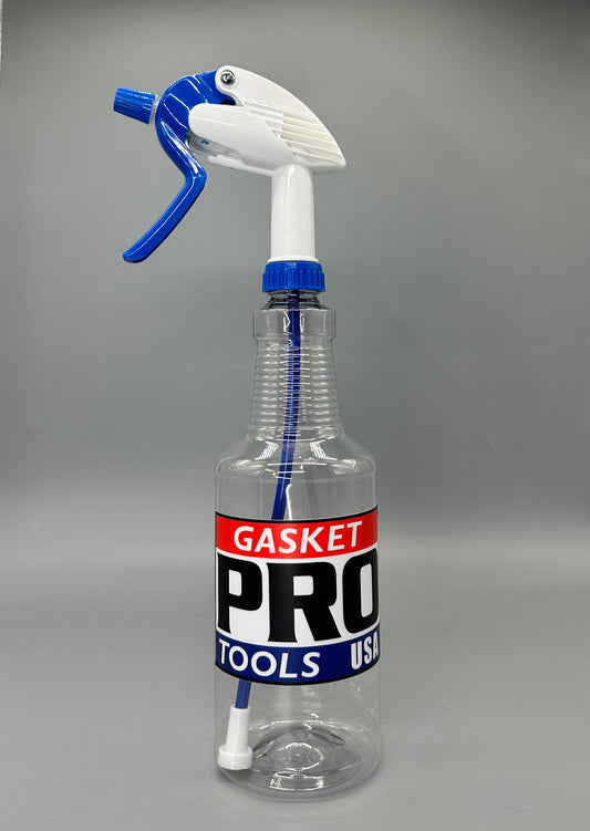 32oz Filtered Spray Bottle with White & Blue Zep Commercial Spray Head – High-Volume Trigger for PPF & Tint Installers