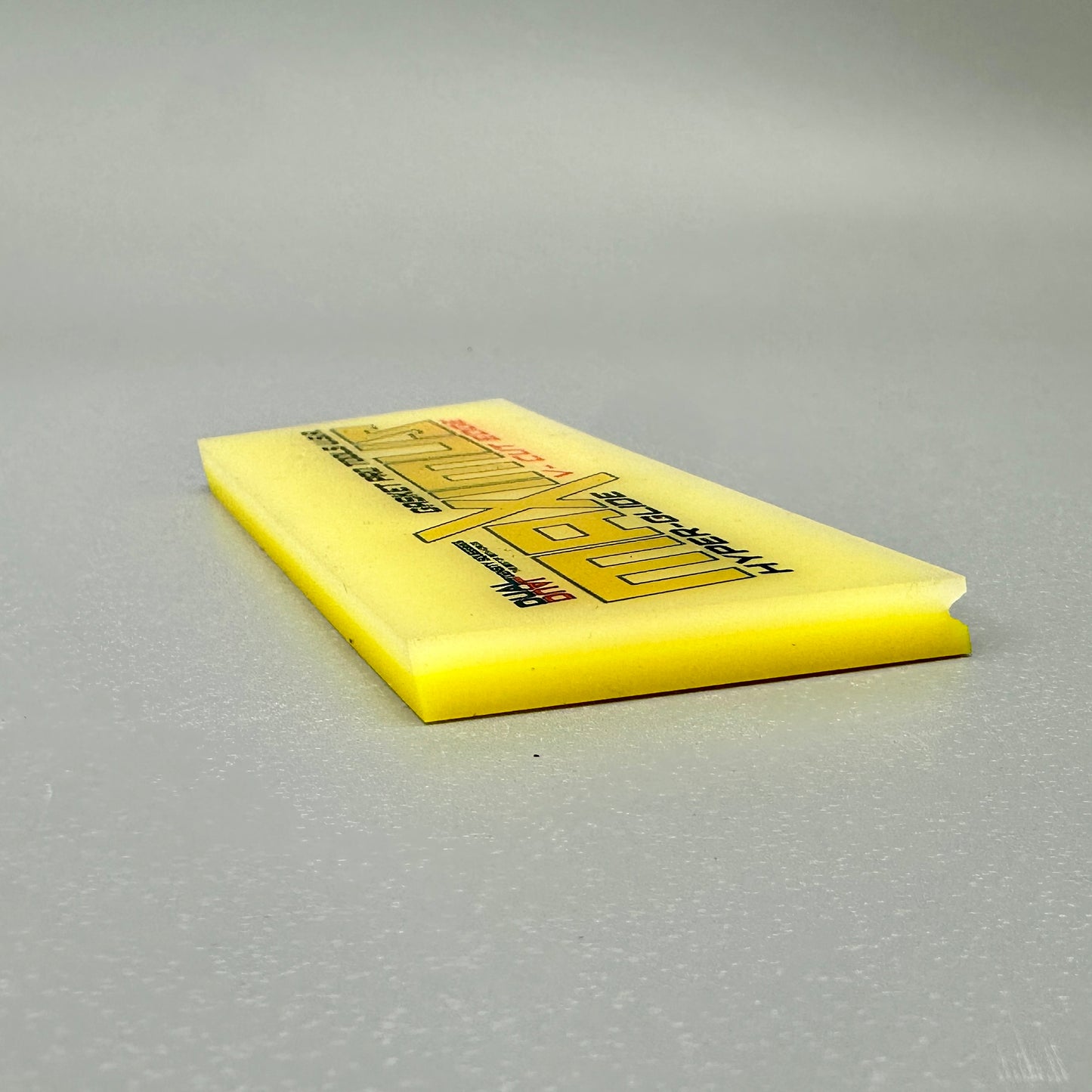 5”  MAXIMUZ   CROPPED "V" CUT  Dual Density  HYBRID 85/93 Durometer HyperFlex Squeegee Blade
